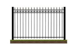 Забор металлический сварной секционный СЗ-14, 1 м²