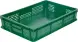 Ящик пластиковый перфорированный, 600x400x120 мм, 22 л, зеленый [704.02.02 м]