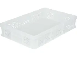 Ящик пластиковый перфорированный, 600×400×120 мм, 22 л, синий [704.01.02]