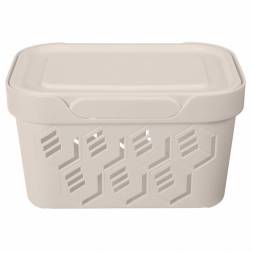 Ящик с крышкой универсальный Deluxe, 1,9л, светло-бежевый