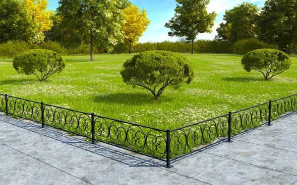 Газонное металлическое ограждение ГО-18, 1 пог. м.