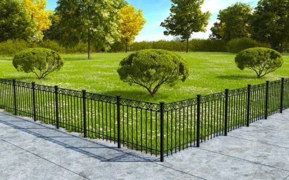 Пешеходное металлическое ограждение ПО-23, 1 пог. м.