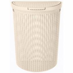 Корзина для белья Eco Style, 45л, бежевый