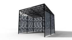 Высокая контейнерная площадка КП28, 5000x6000x5000 мм