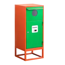 Контейнер для сбора, накопления и хранения отработанных энергосберегающих ламп и ртутных термометров КЛБ-1 наклейка Батарейки