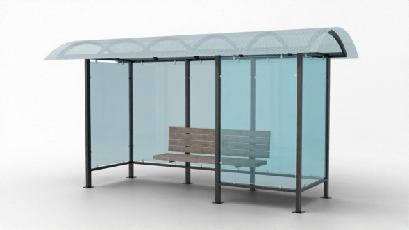 Павильон остановочный Классик 4, 4200x1600x2700 мм