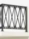 Металлическое балконное ограждение БО-21, 1 пог. м.