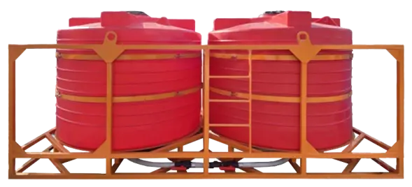 Кассета с полным сливом 10000 л (2х5000 л) краны с БРС 3"
