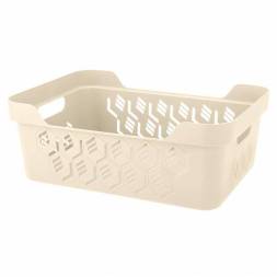 Корзинка универсальная Deluxe, 380x276x140 мм, 12 л, бежевый