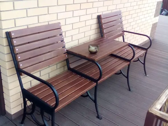 Скамейка стальная «Дуэт»