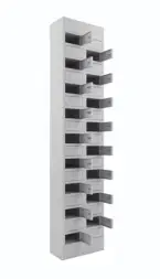 Шкаф для хранения мобильных телефонов на 17 ячеек ШР-117 1850x180x200 мм Серый