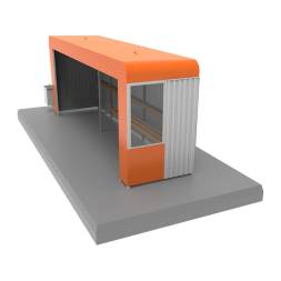 Павильон остановочный мод. 3, 5790x1500x2400 мм