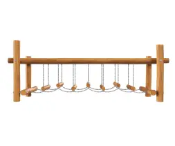 Подвесной мостик HARDWOOD «Долгопрудный» Подвесы – армированный канат