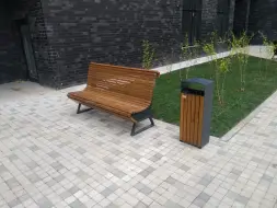 Скамейка стальная «Аллегория» 0,6 м (кресло)