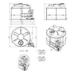 Комплекты полного слива ПВХ с заправочными модулями и площадкой для мотопомпы на одну емкость TRF