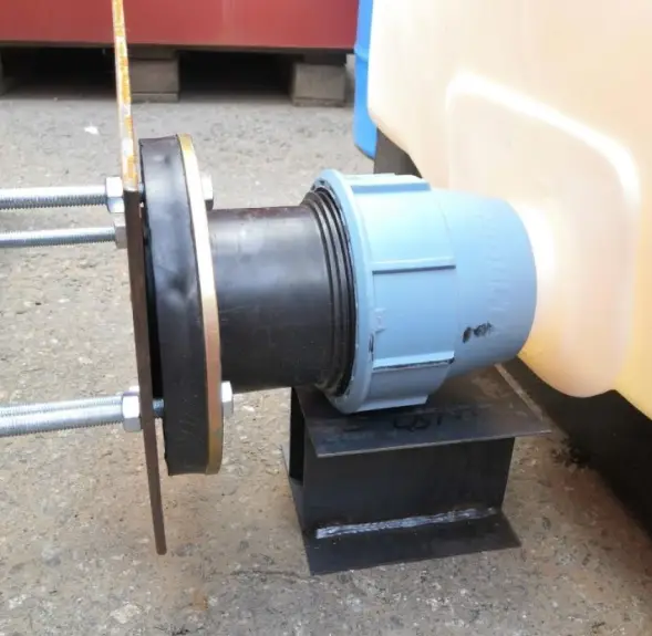 Муфта обжимная с фланцем 63х2"