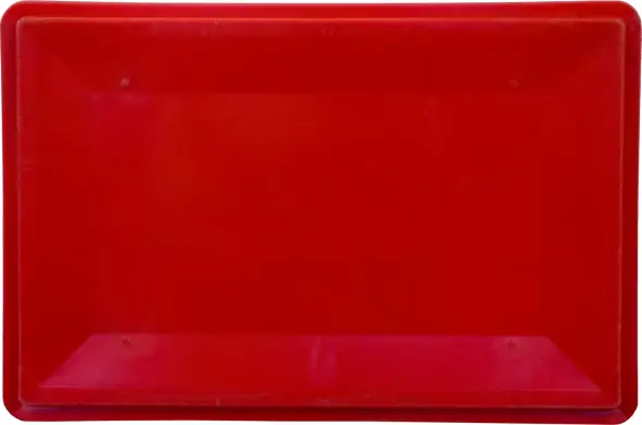 Ящик пластиковый сплошной Е3 (евроформат), 600x400x300 мм, 61 л, красный [210]