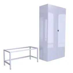 Подставка для шкафа на 36 ячейки 432x928x388 мм Светло-серый