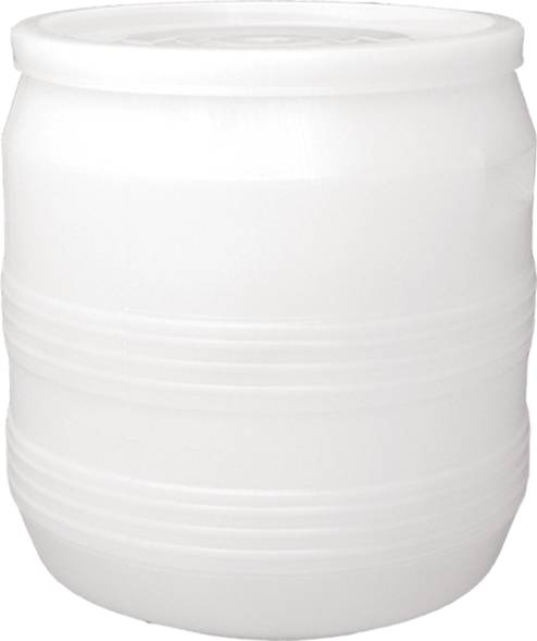 Бочка пластиковая круглая с крышкой, 35 л, белый [БП 35]