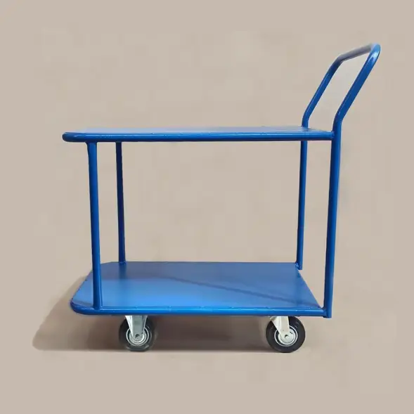 Тележка платформенная Стелла-техник КП-2-М-5-8-125-К, 2-х ярусная, 500х800 мм