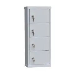 Шкаф для хранения мобильных телефонов на 4 ячейки 640x240x120 мм Серый