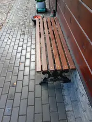 Банкетка чугунная «Ампир» 3,0 м (3 опоры)