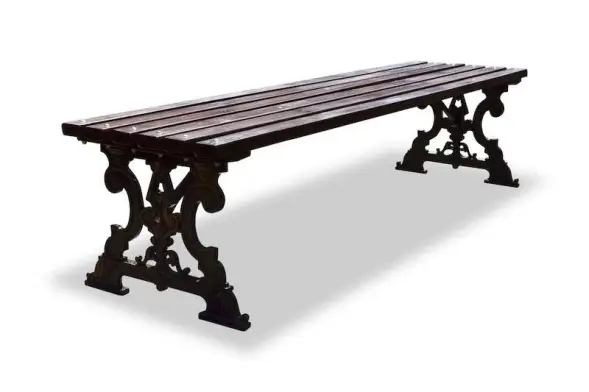 Банкетка чугунная «Ампир» 3,0 м (3 опоры)