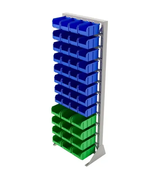 Стойка Стелла-техник односторонняя D1-00-08-04 с ящиками, 2020х735 мм