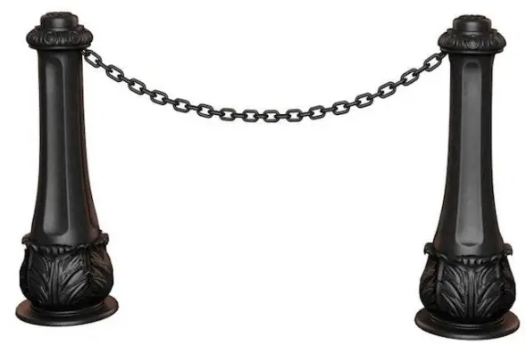 Тротуарный чугунный столбик СЧ-6