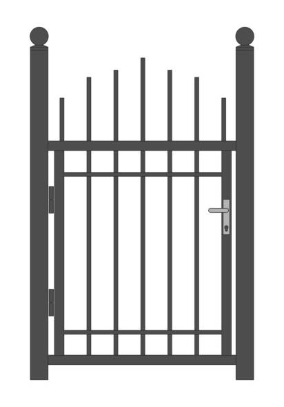 Кованая металлическая калитка МК4