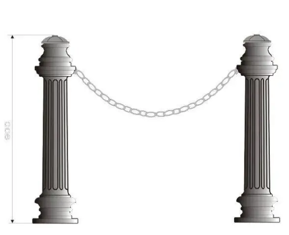 Столбик чугунный С-2