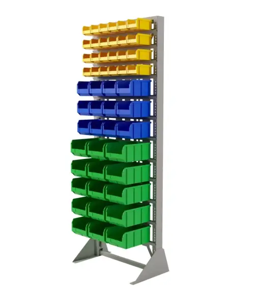 Стойка Стелла-техник односторонняя D1-04-03-05 с ящиками, 2020х735 мм