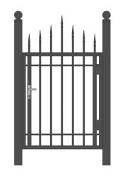 Кованая металлическая калитка МК6