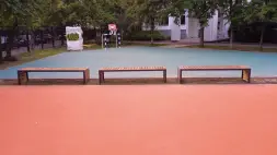 Скамейка стальная радиусная «Артек» без спинки