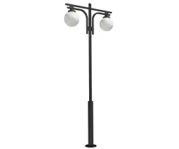 Стальной фонарный столб Т-03-2 со светильниками 5,26 м