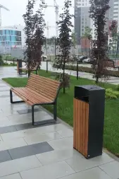 Урна стальная «Новая Москва» Объём: 25 литров