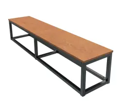 Скамейка стальная «Вормс» без спинки