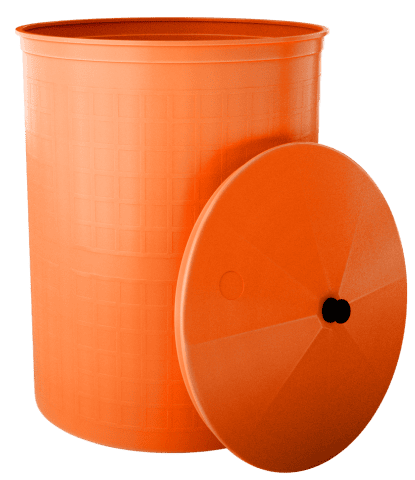 Бочка пластиковая садовая для дождевой воды и полива, 300л, терракотовый [351]