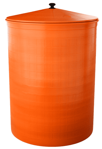Бочка пластиковая садовая для дождевой воды и полива, 300л, терракотовый [351]