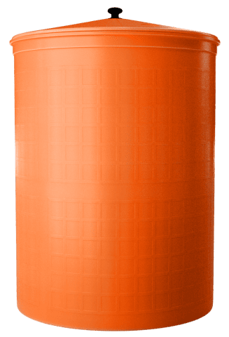 Бочка пластиковая садовая для дождевой воды и полива, 300л, терракотовый [351]