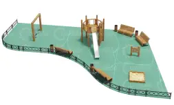 Средняя детская площадка 165 м2 №9