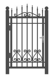 Кованая металлическая калитка МК15