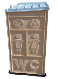 Туалетная кабина «СТАНДАРТ МД» с пластиковым поддоном