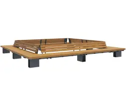 Скамейка стальная вокруг дерева «Stand»