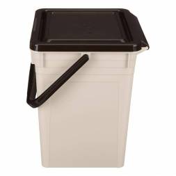 Контейнер для мусора, 8л, светло-бежевый
