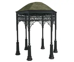 Беседка «Сити Мидл» шестигранная, R1550 мм Без подиума