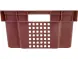 Ящик пластиковый перфорированный, 600x400x200 мм, 48 л, красный [102-У]