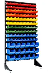 Стеллаж с пластиковыми ящиками 1801-2/8/3 CH-G