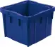 Ящик пластиковый перфорированный, 390x365x295 мм, 28 л, синий [305 м]