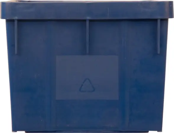 Ящик пластиковый перфорированный, 390x365x295 мм, 28 л, синий [305 м]